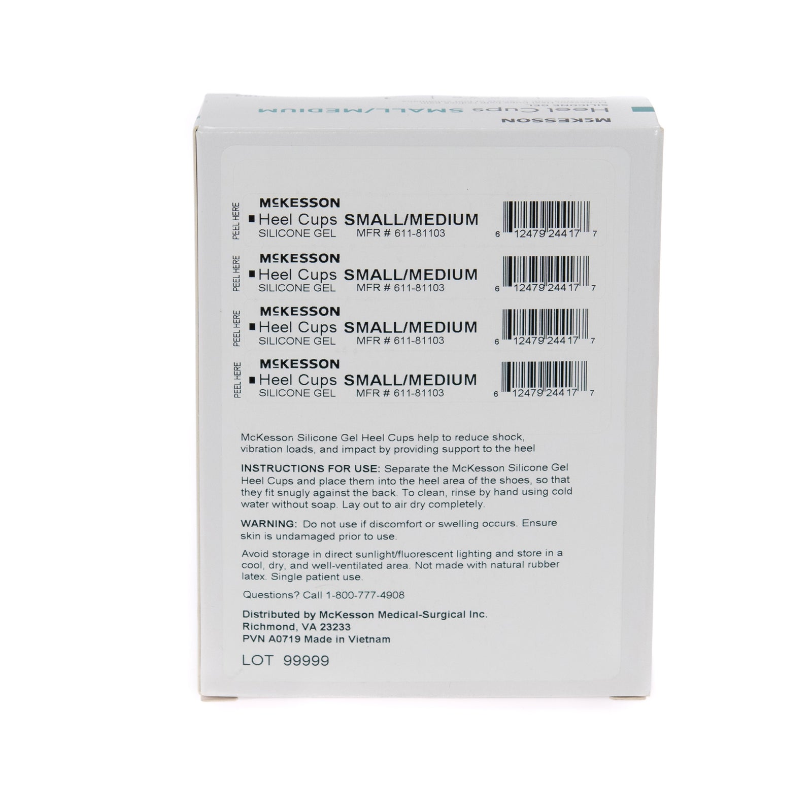 McKesson Silicone Heel Cups