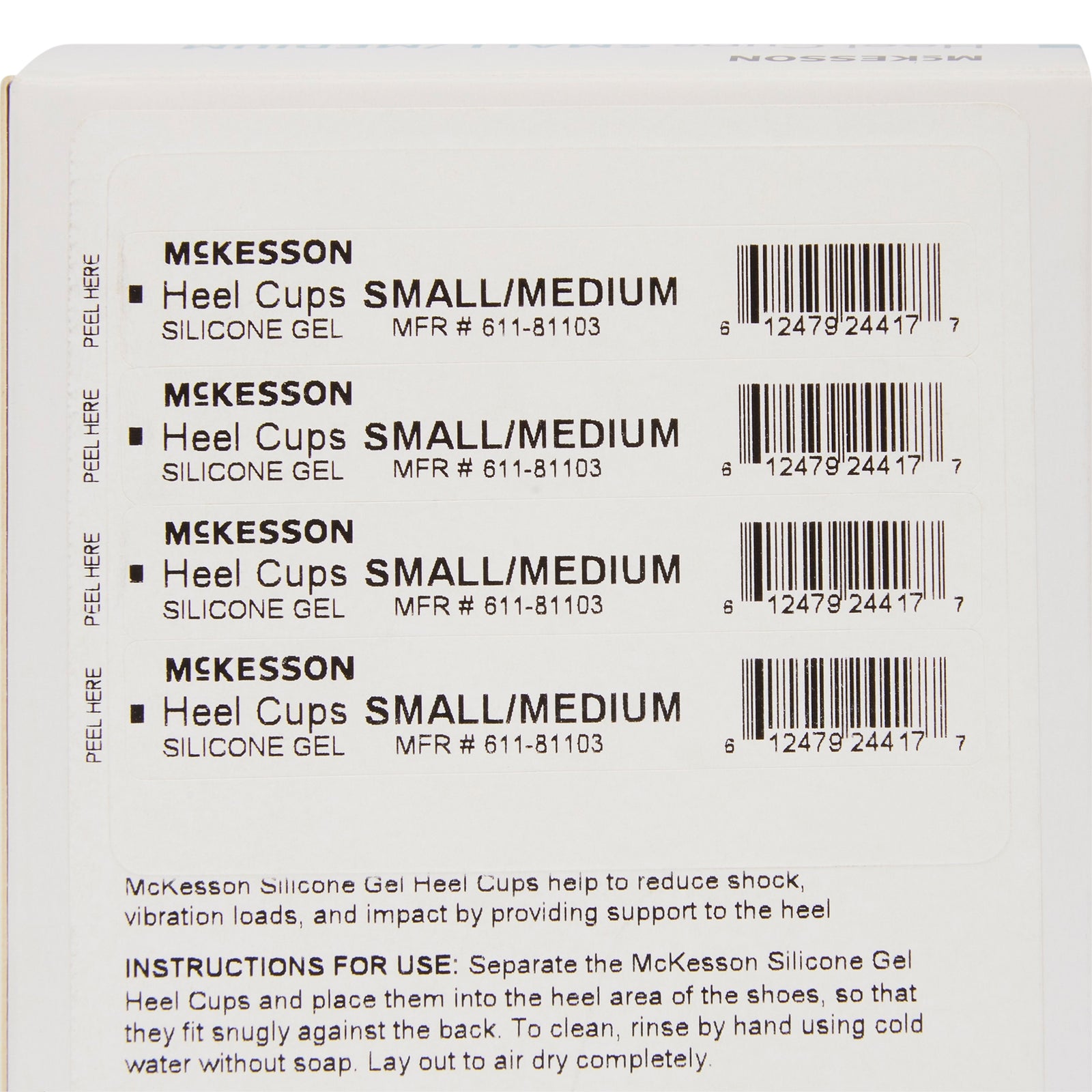 McKesson Silicone Heel Cups