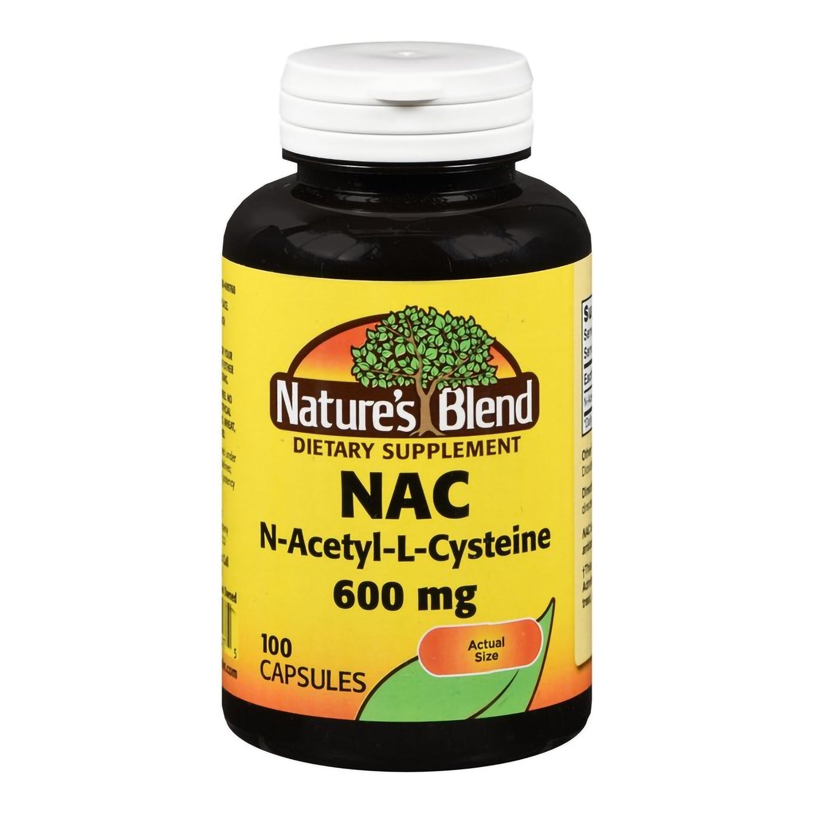 Nature's Blend Acetylcysteine 600 mg Capsules