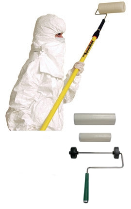 PolyTack 9-Inch Cleanroom Tacky Roller with Clear Film