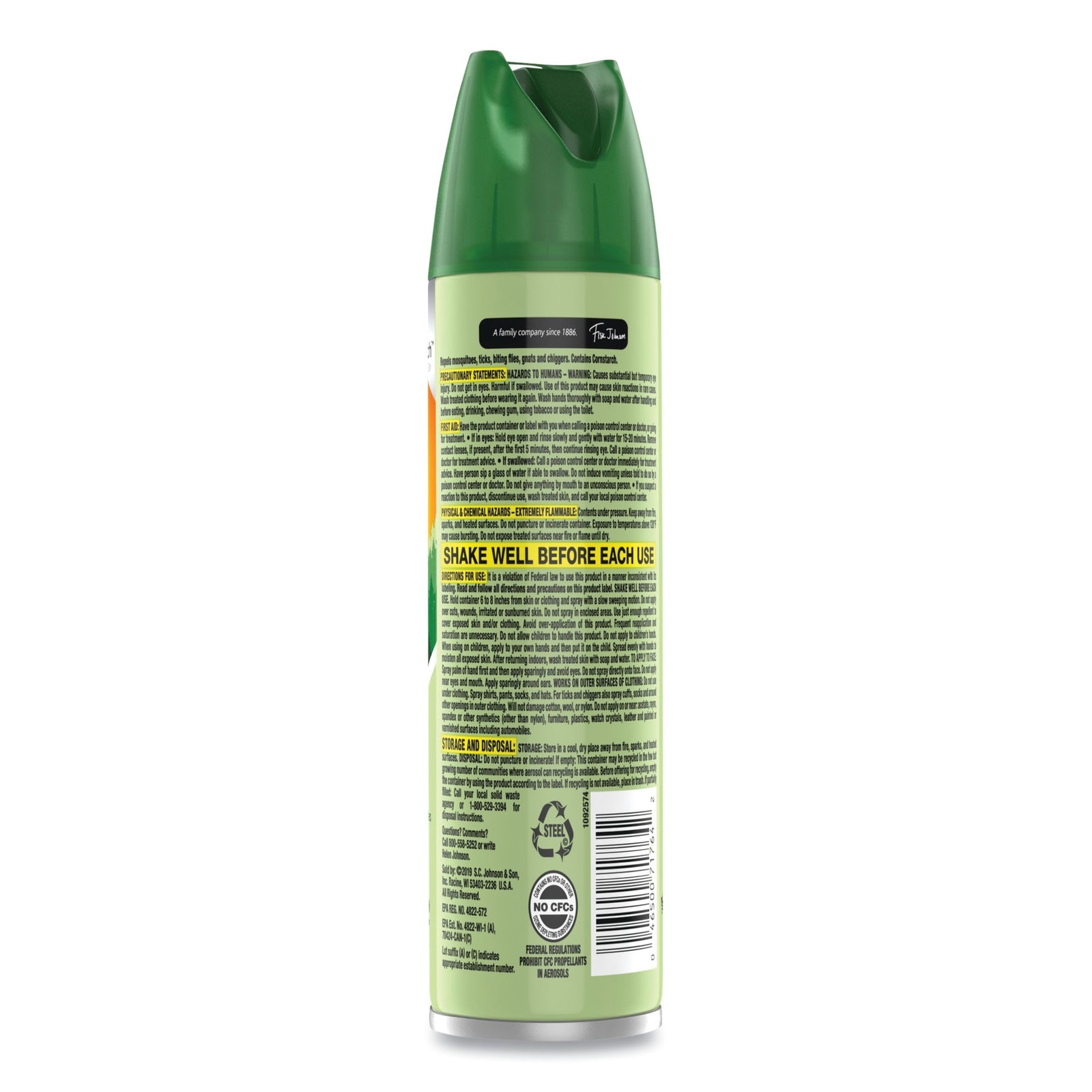 Insect Repellent DEET Off!® Deep Woods® Dry Topical Liquid 4 oz. Aerosol Can