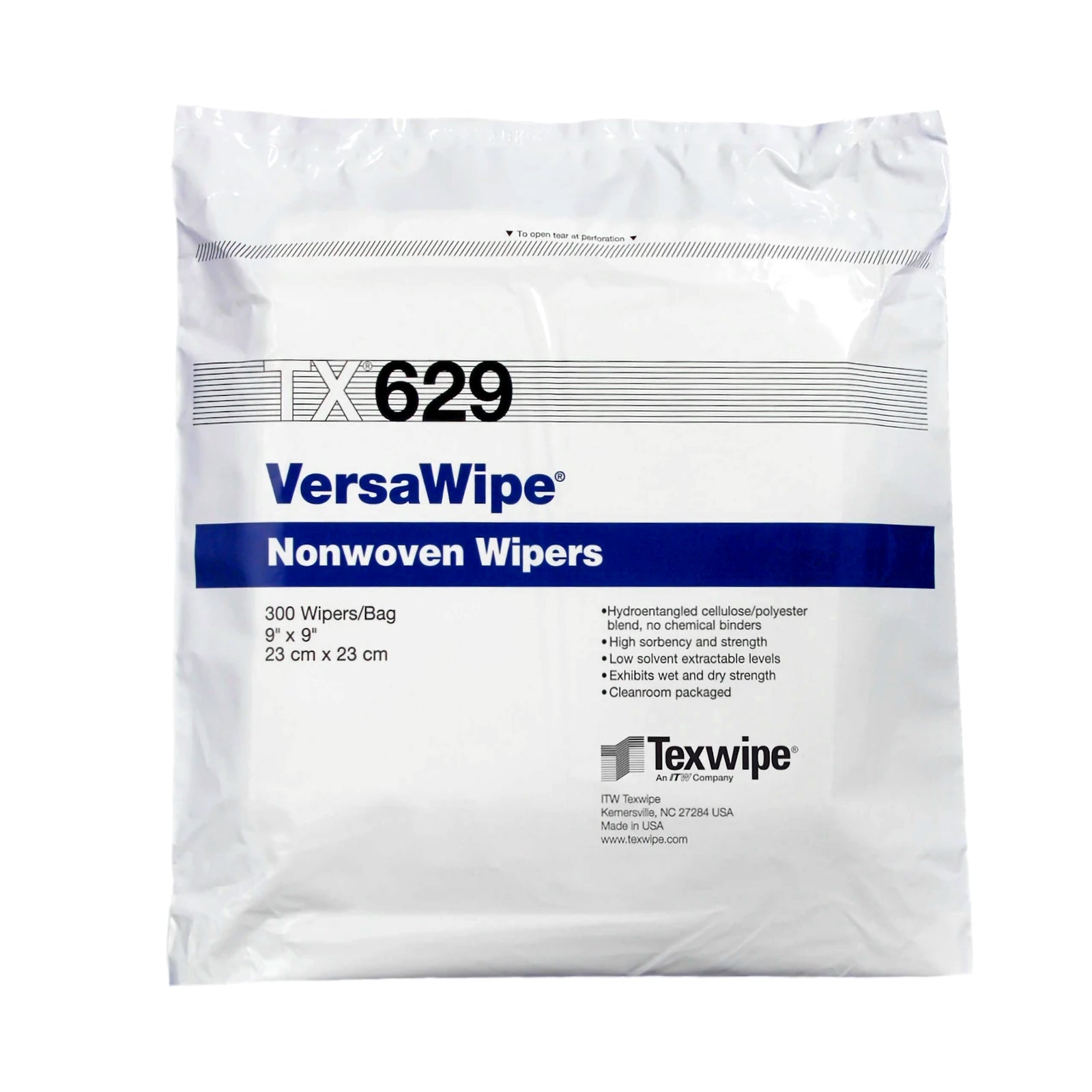 VersaWipe® Cleanroom Wipe 9x9 Inch Non-Sterile