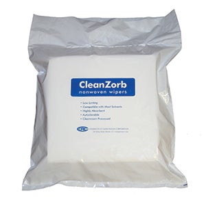 Connecticut Clean Room Poly Cellulose Low-Lint Wiper, 9 x 9 Inch