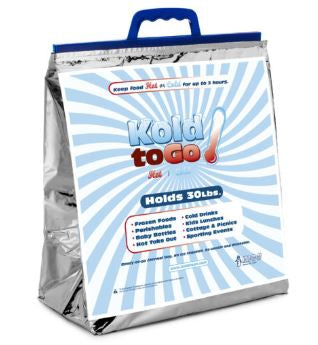 Coldkeepers Reclosable Thermal Bag 7-1/2 x 13 x 14 Inch Silver