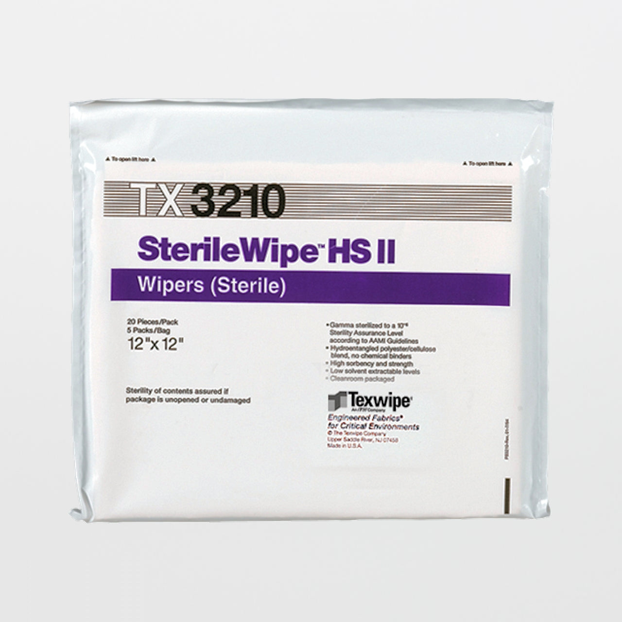 SterileWipe™ HS II Cleanroom Wipes 12 x 12 Inch