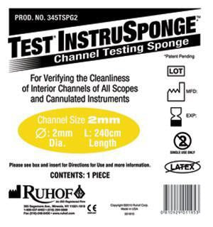 Channel Cleaning Verification Sponge Test® InstruSponge™ 2mm Diameter