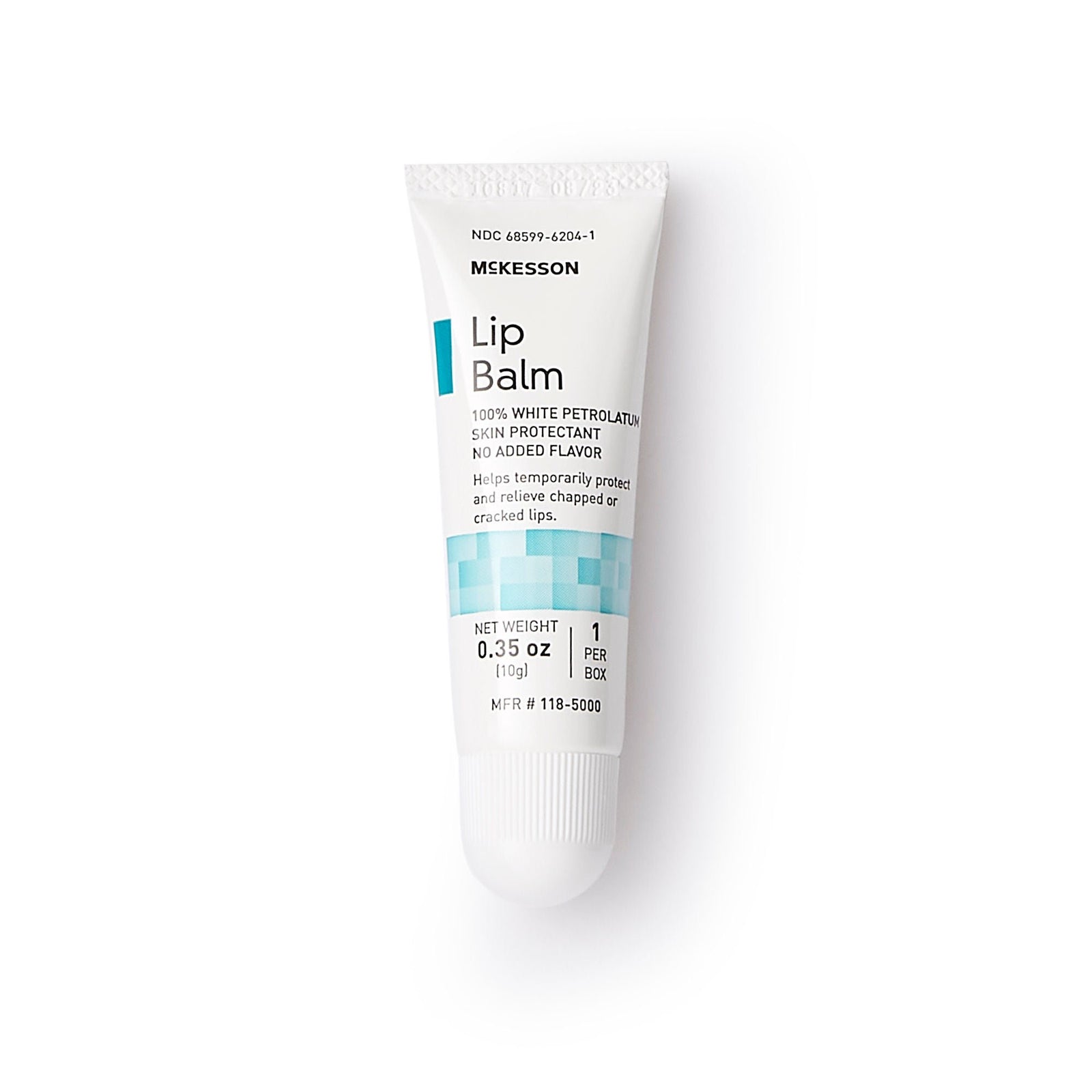 McKesson White Petrolatum Lip Balm, 0.35 oz Tube