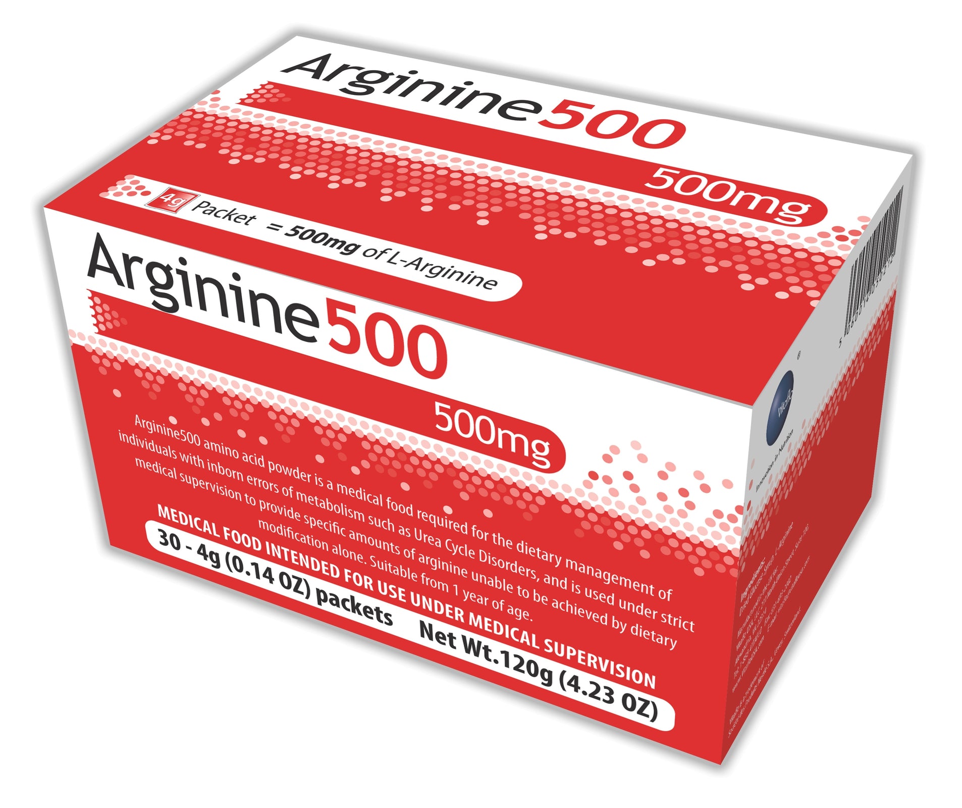 Vitaflo Arginine 500 Unflavored Powder