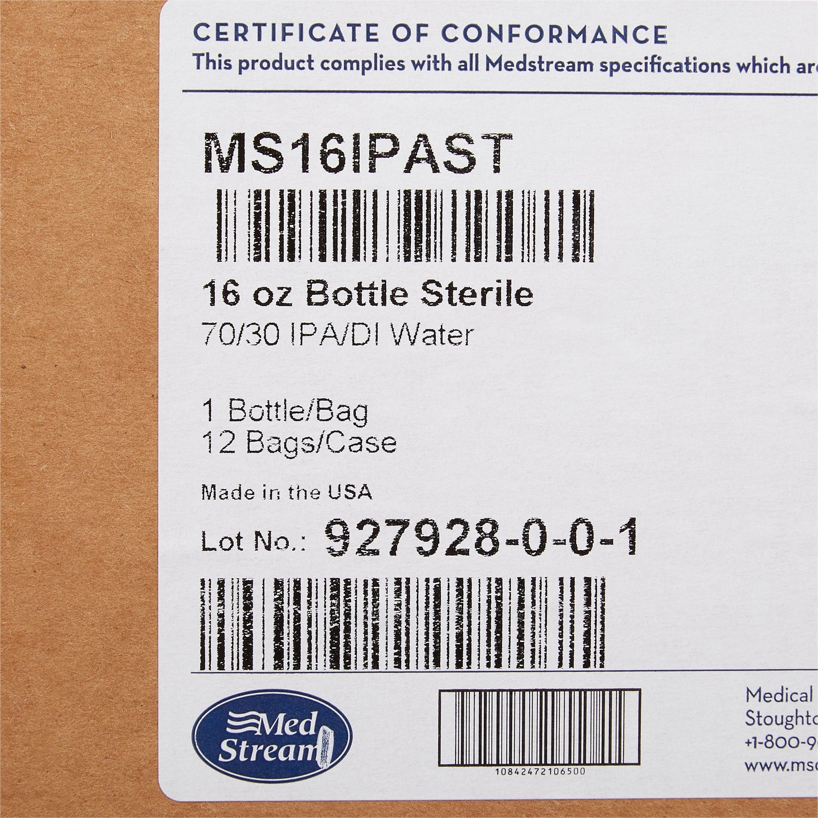 McKesson MedSurg Isopropyl Rubbing Alcohol 70%