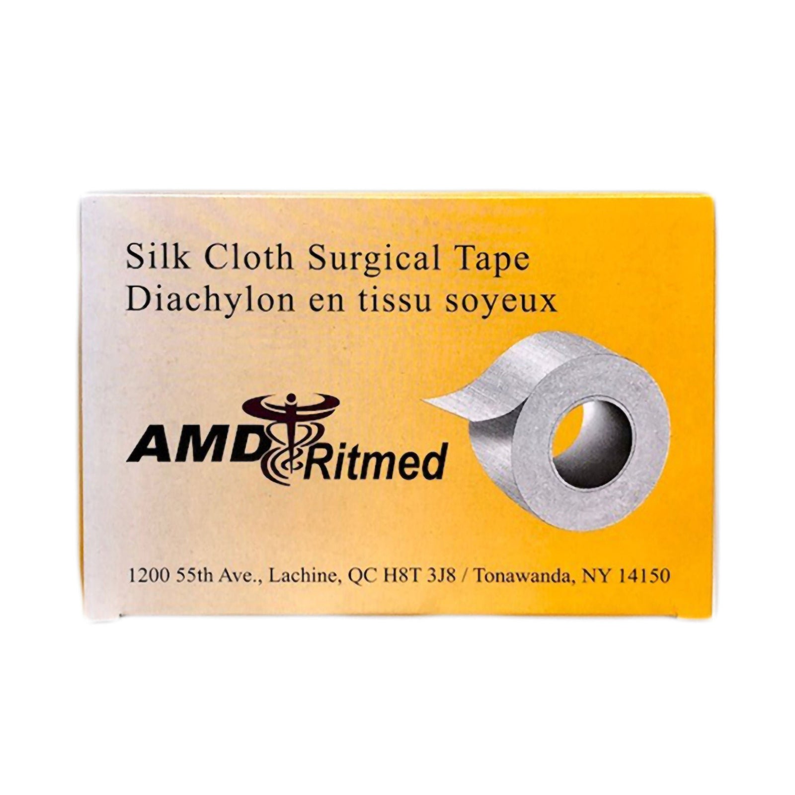 AMD Ritmed Silk Cloth Surgical Tape, 1 Inch x 10 Yards