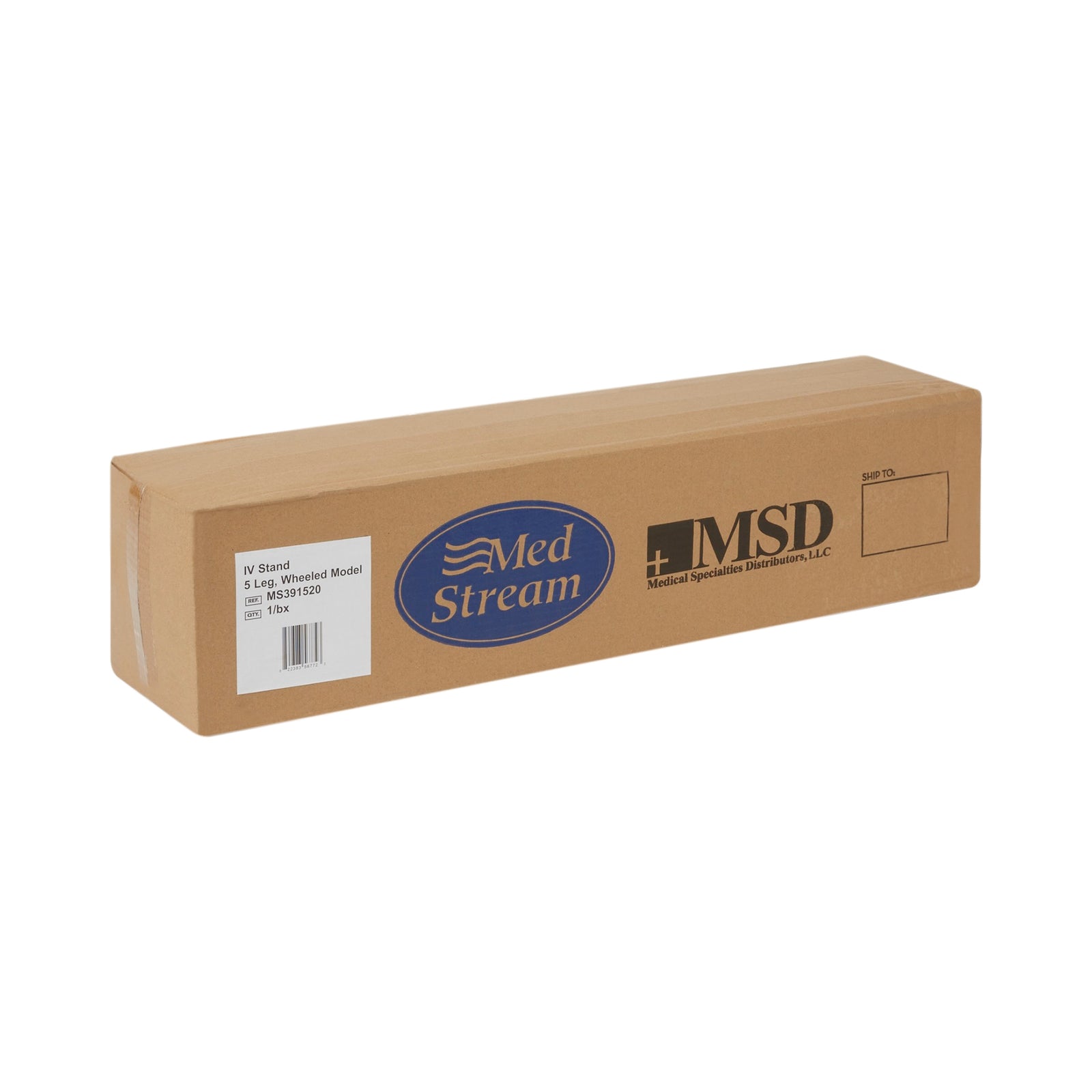 McKesson MedSurg Disposable IV Stand, 74 Inch, 5 Caster Base