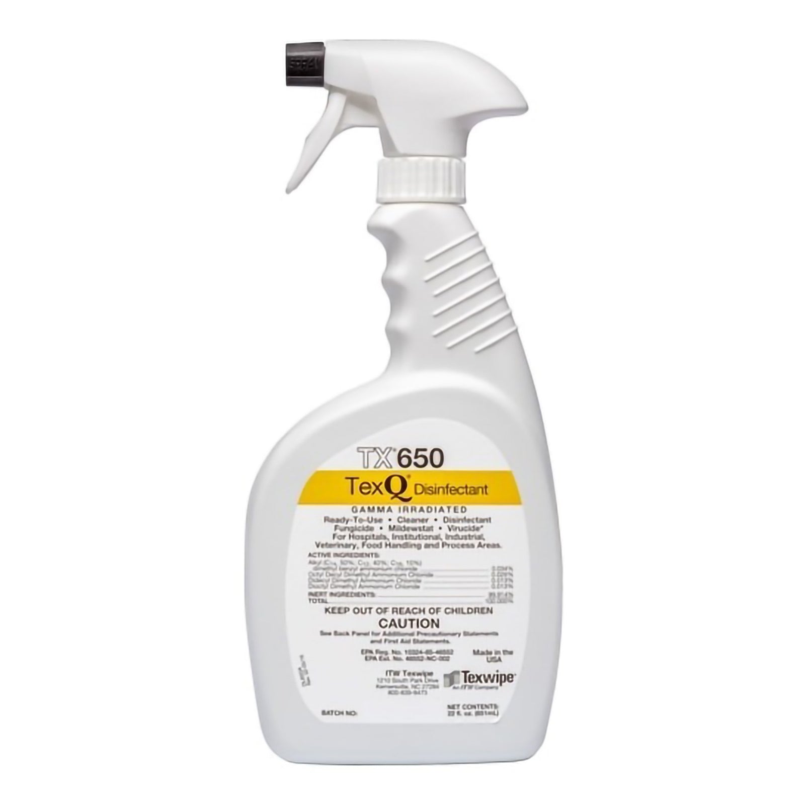 TexQ Quaternary Based Surface Disinfectant Cleaner Trigger Spray 22 oz.