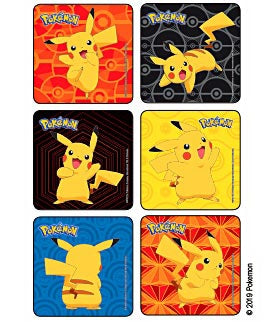 Pokemon Pikachu Stickers 2-1/2 Inch