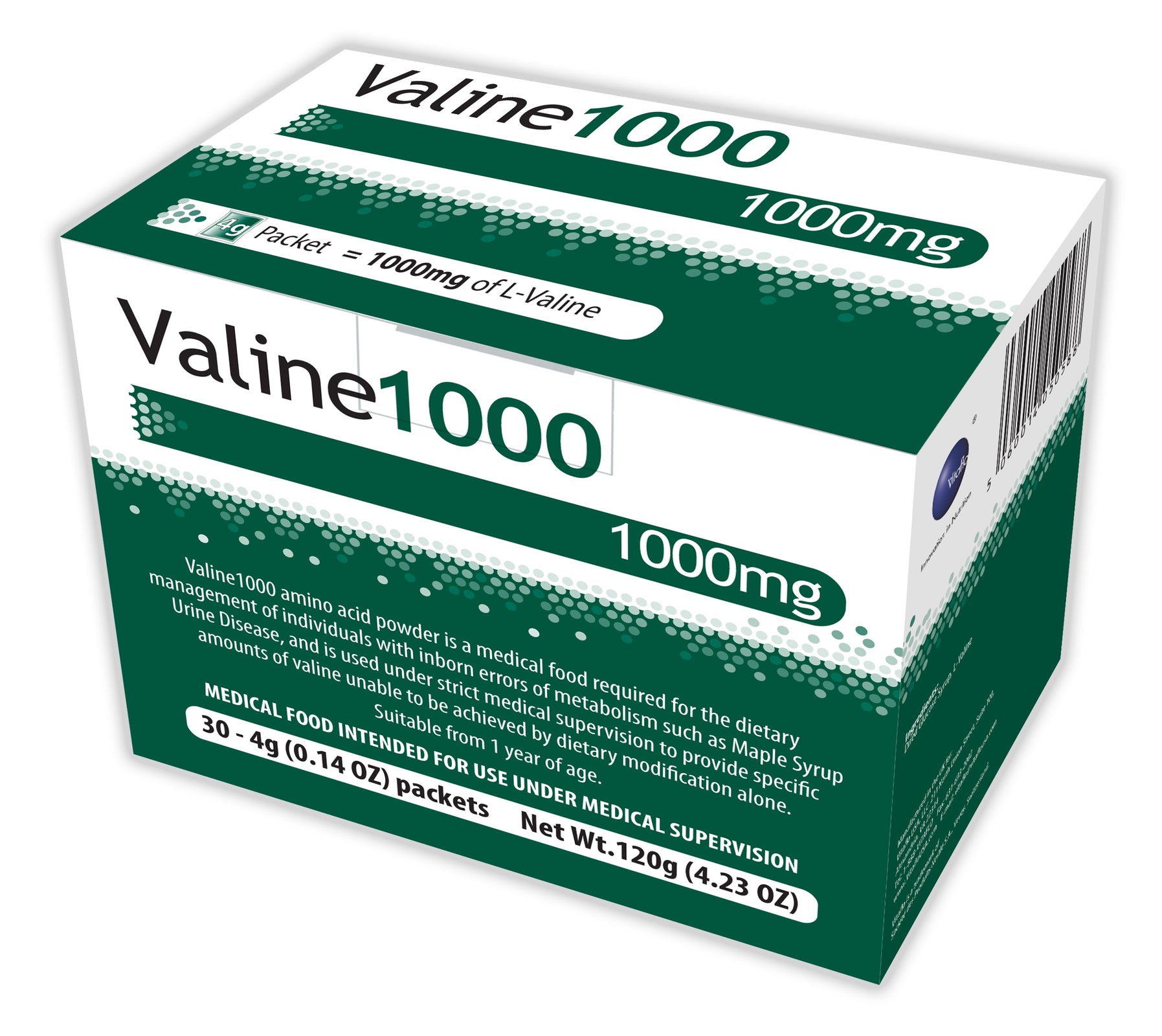 Valine 1000™ Unflavored Powder Oral Supplement