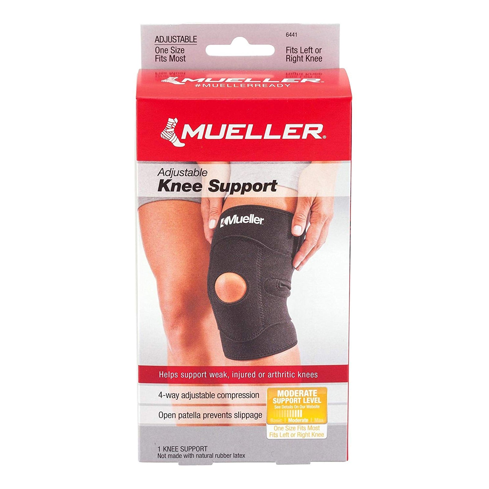 Mueller Sport Care Knee Support with Hook and Loop Closure