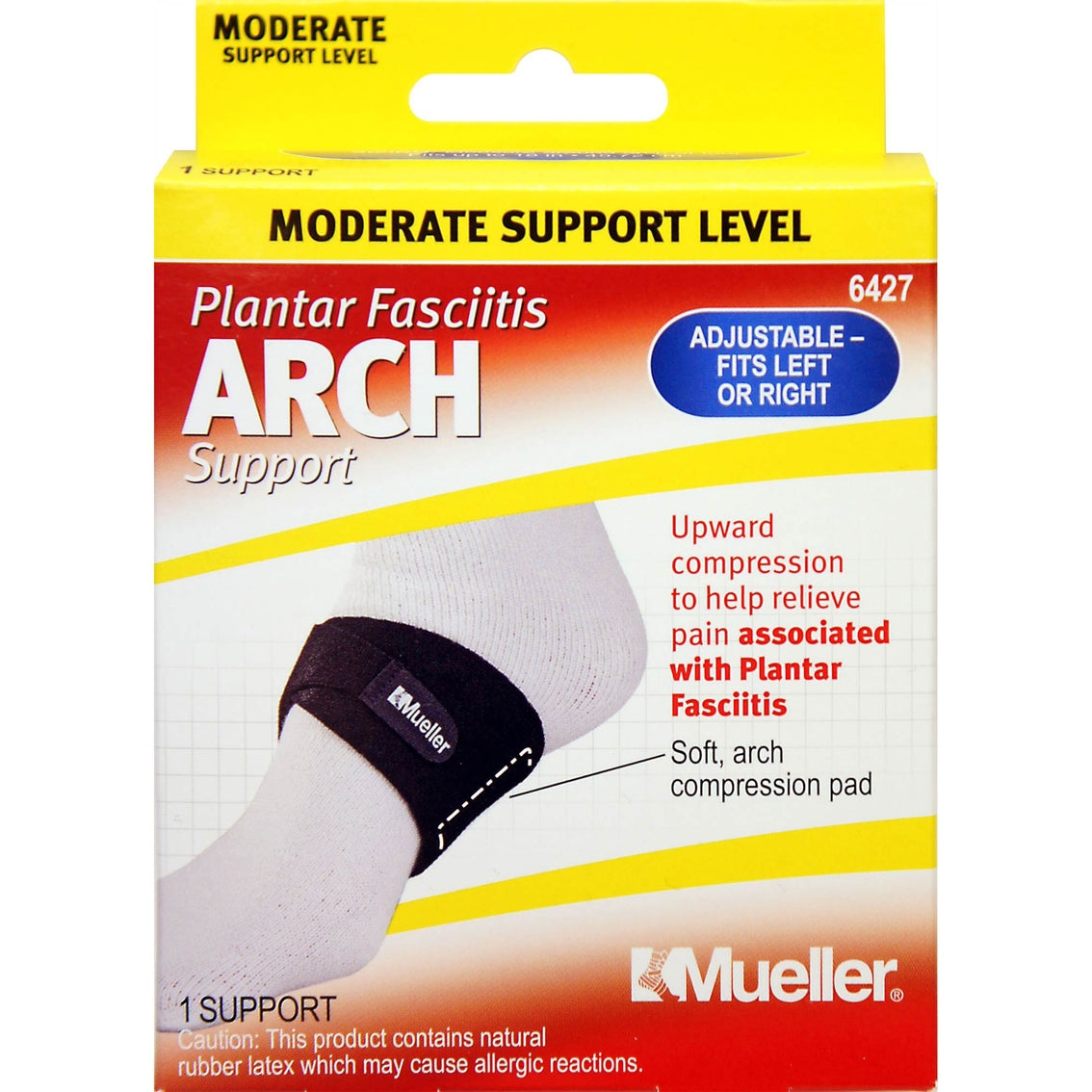 Mueller Arch Support with Hook and Loop Strap Closure