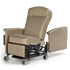 Medical Transport Recliner Asecent II Natural Vinyl with 4 Inch Casters