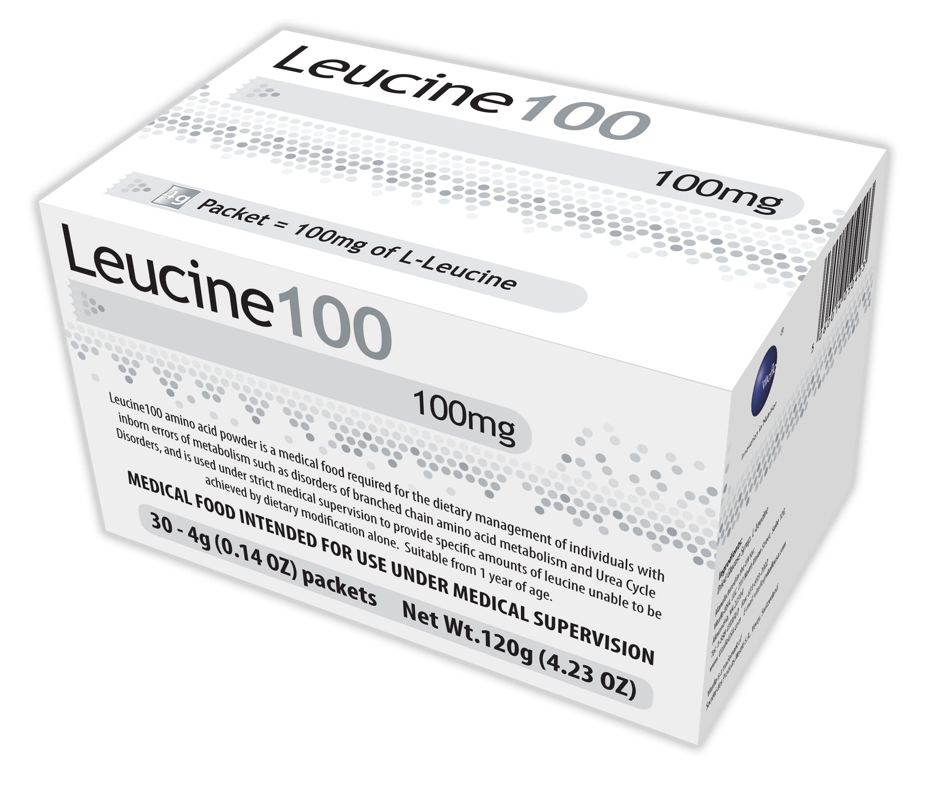 Leucine 100 Unflavored Powder 4 Gram Packets