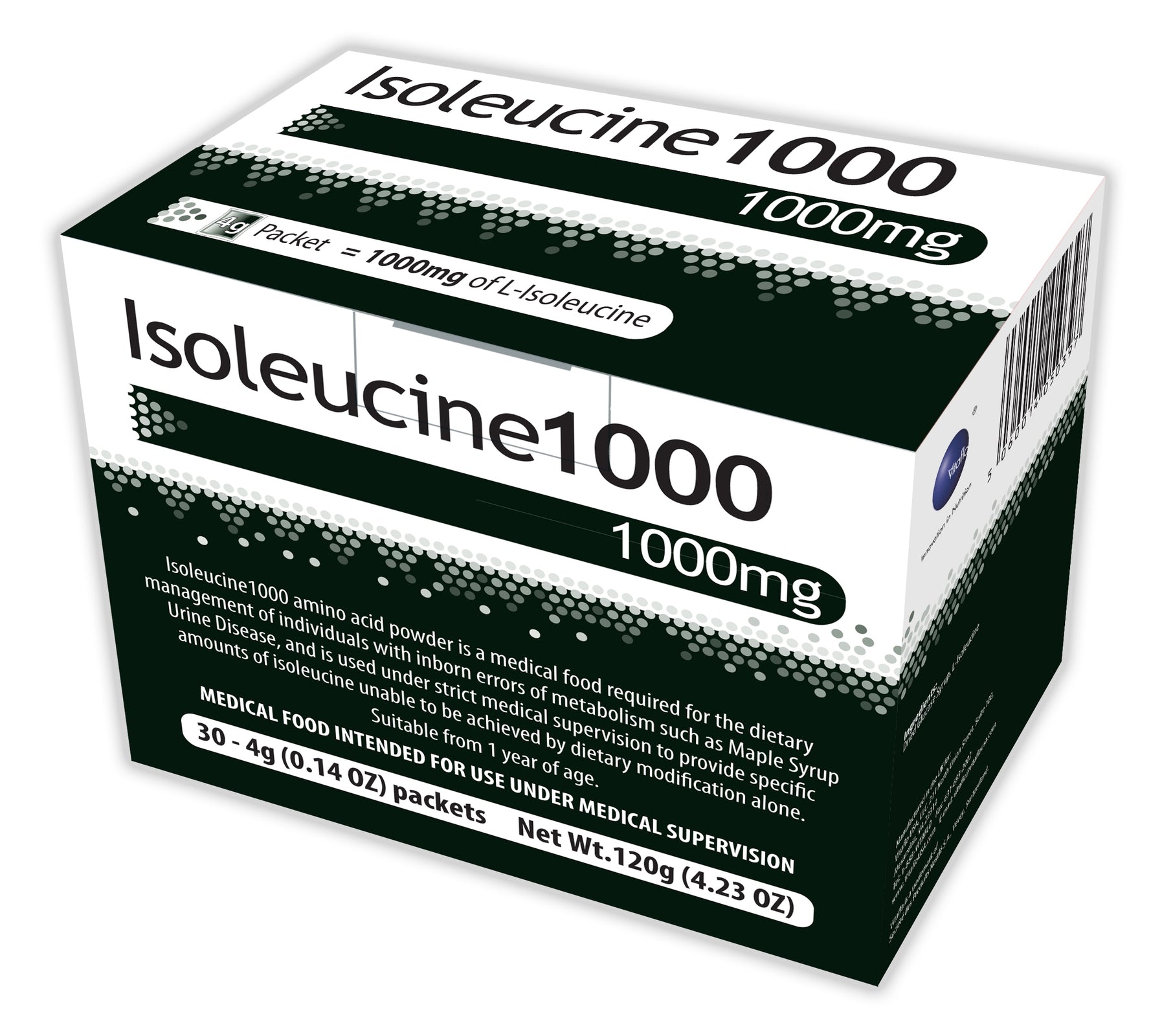Isoleucine 1000 Unflavored Powder Medical Food