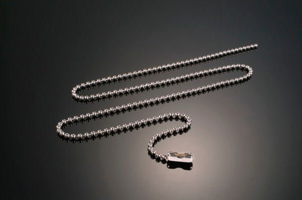 Transtracheal Systems Bead Chain Necklace with Barrel Clasp