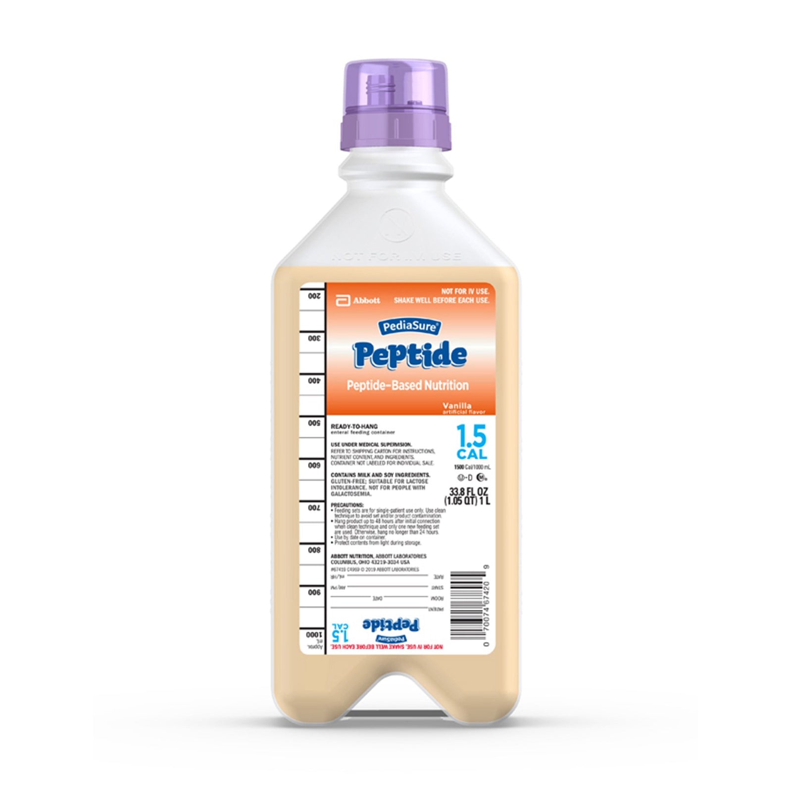 ABBOTT NUTRITION Pediasure Peptide 1.5 Cal Ready-to-Hang Formula