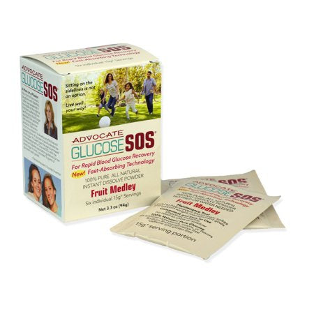 Glucose SOS® Supplement Powder Fruit Medley Flavor 15g Packets