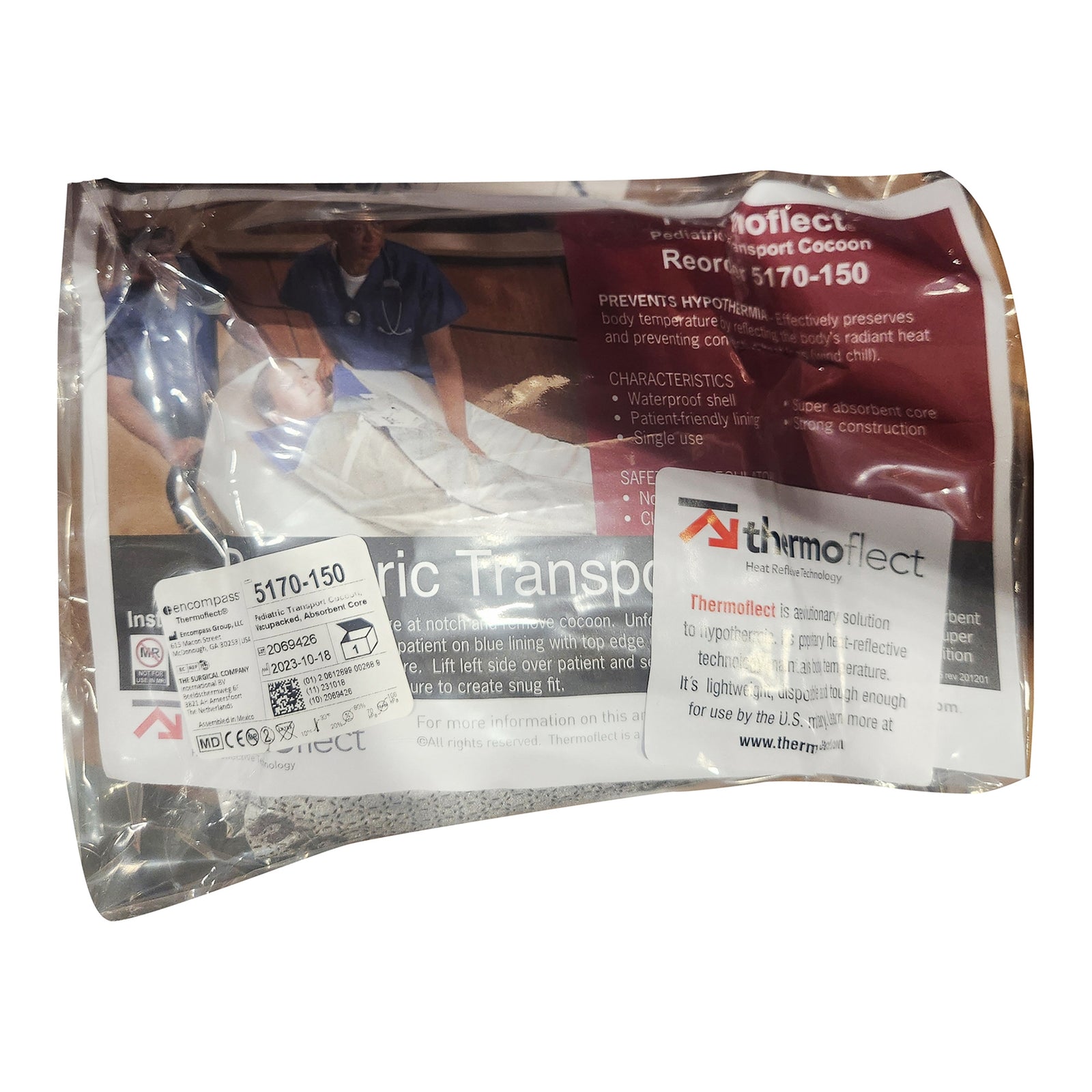 Thermoflect Transport Cocoon Pediatric Heat Reflective Blanket