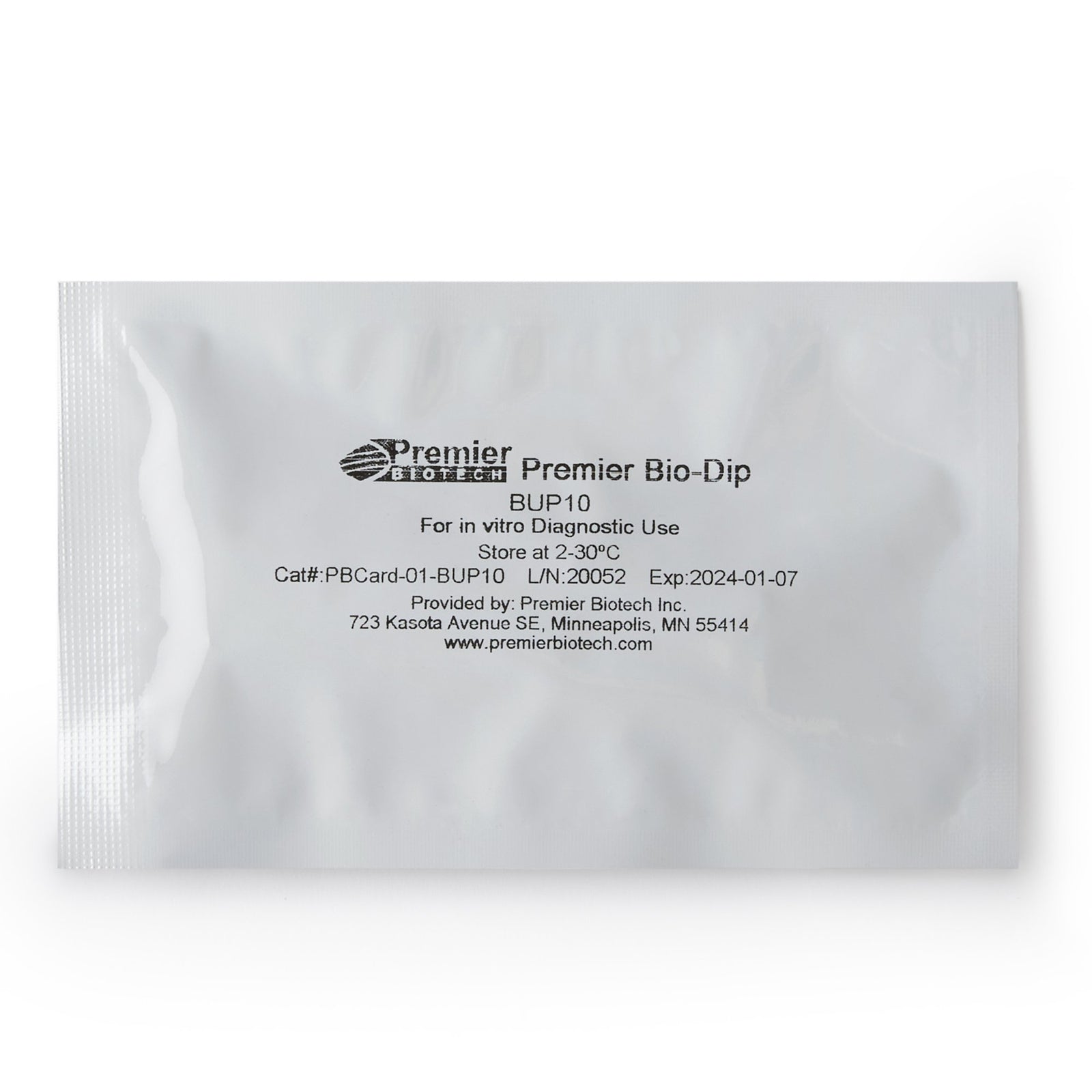 Premier Bio-Dip Buprenorphine (BUP) Test Kit - 25 Tests