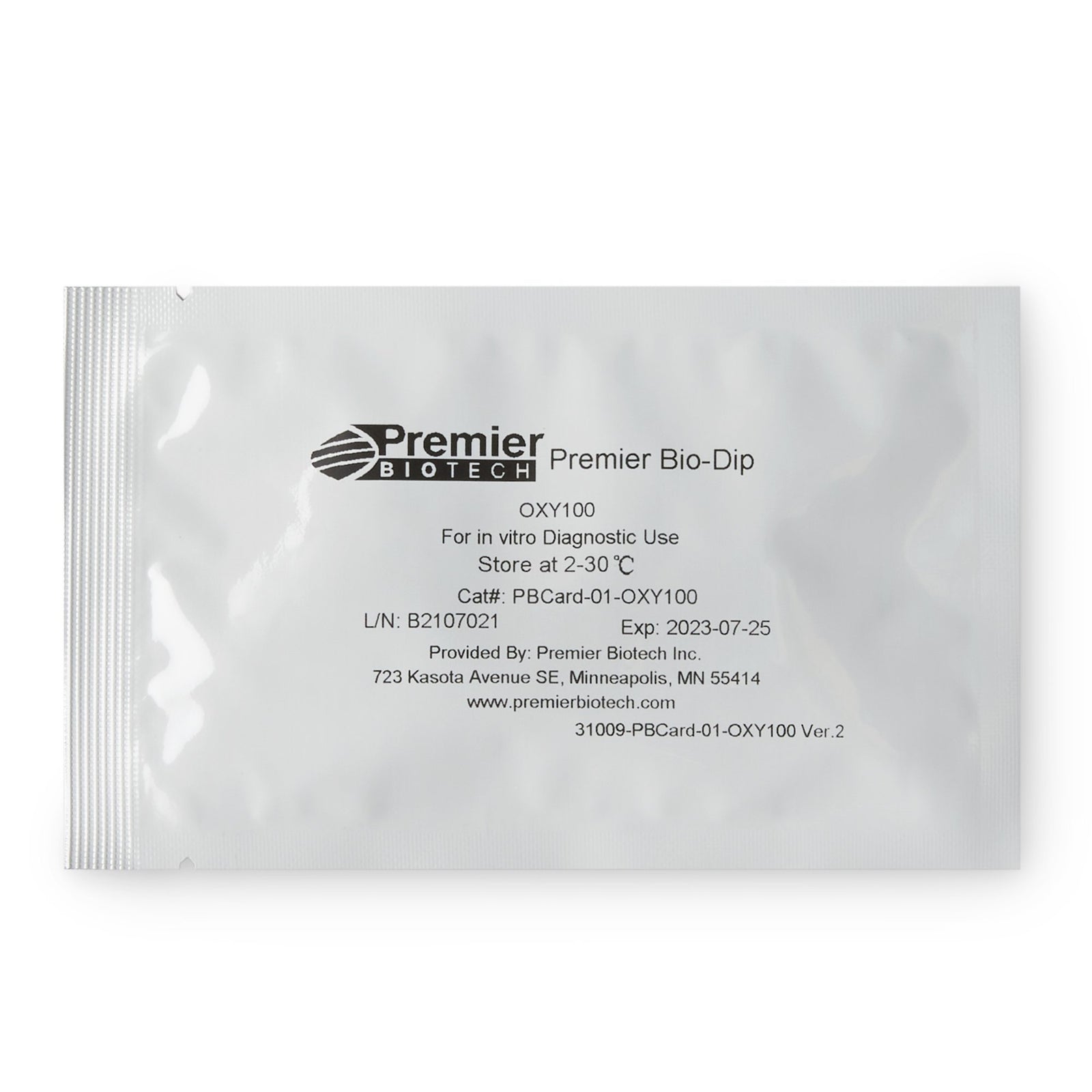 Premier Bio-Dip Oxycodone (OXY) Test Kit - 25 Tests