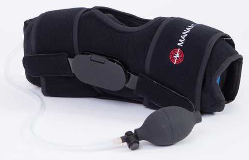 ManaEZ® Rom Ice Knee Brace with Ice Pack and Compression System - One Size Fits Most - Right Knee