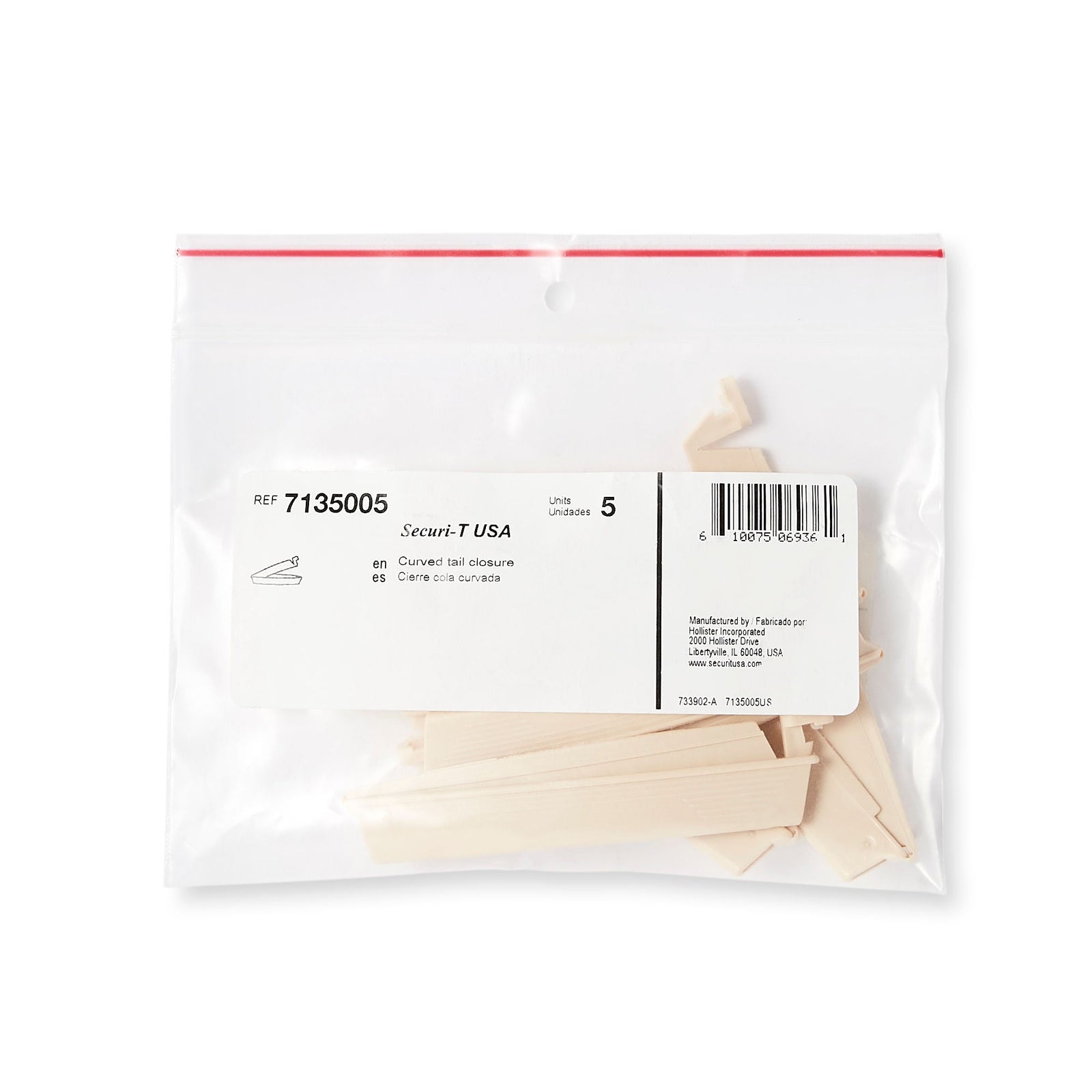 Hollister Securi-T USA Curved Tail Closures