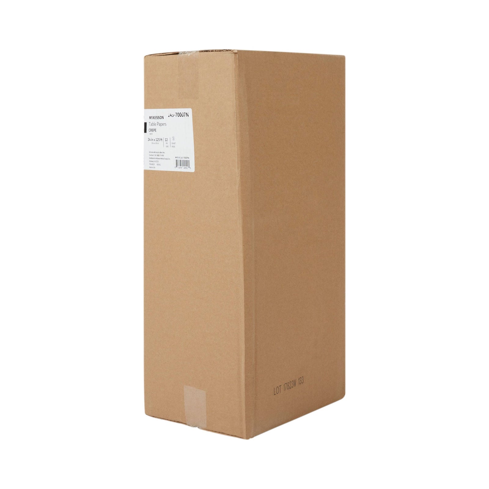 McKesson White Table Crepe Paper