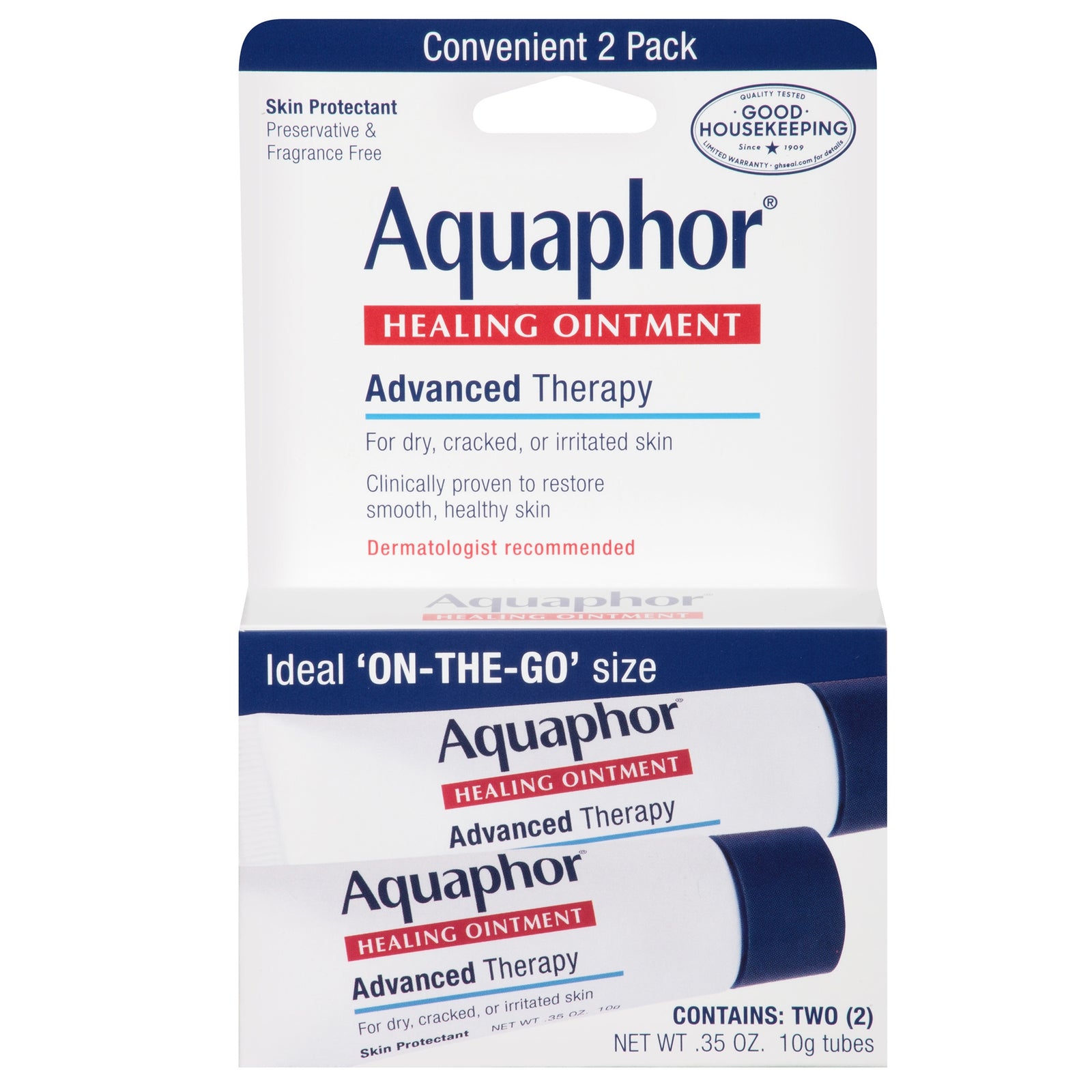 Aquaphor Healing Ointment, 0.35 oz Dual Pack