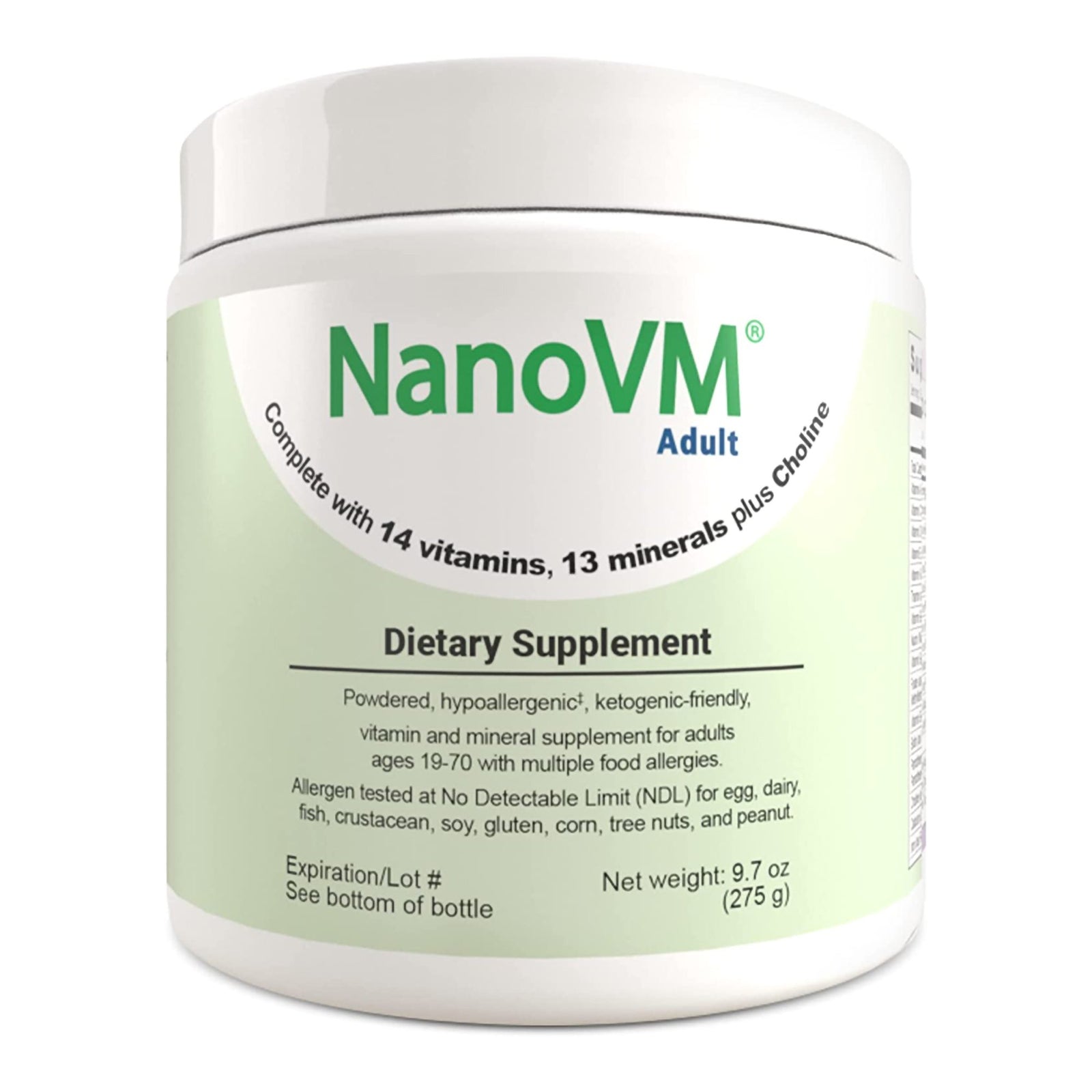 NanoVM Adult Unflavored Vitamin & Mineral Powder 275g