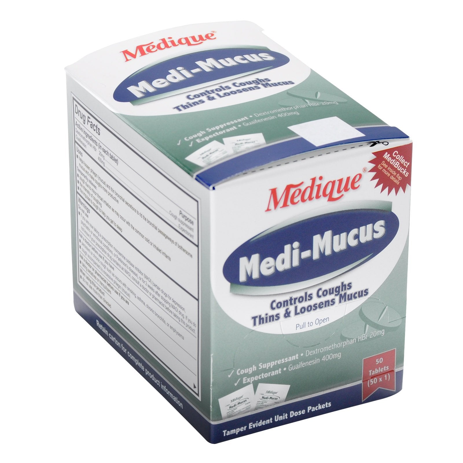 Medique Medi-Mucus Cold and Cough Relief Tablets