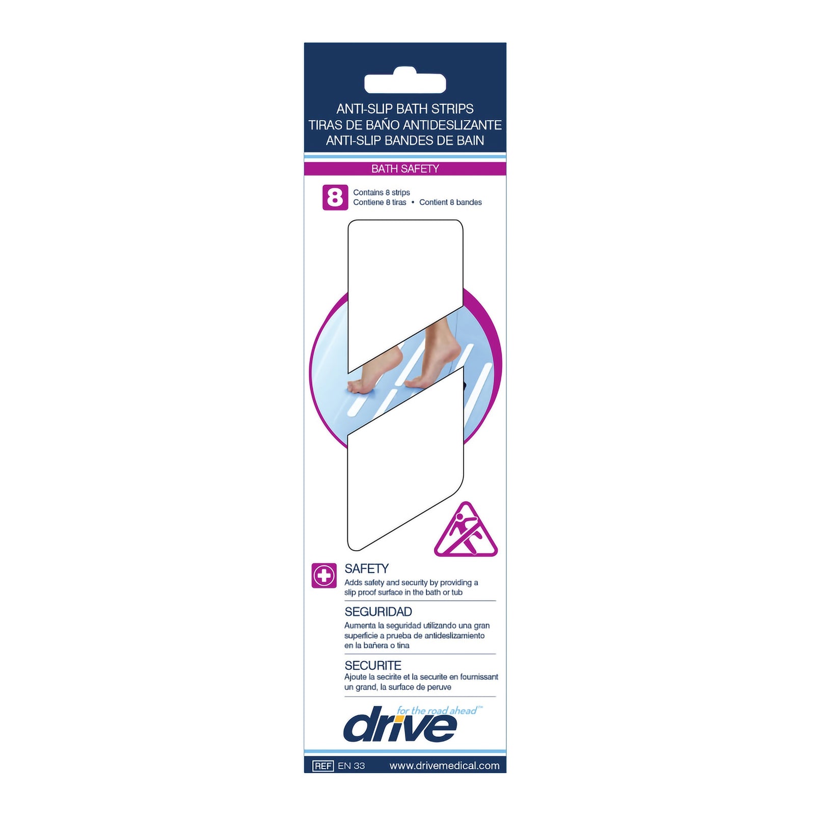 Drive DeVilbiss Tub and Stair Safety Treads 3/4 X 10 Inch