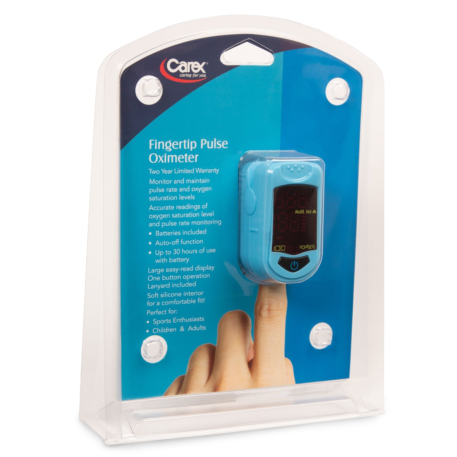 Carex Adult Fingertip Pulse Oximeter