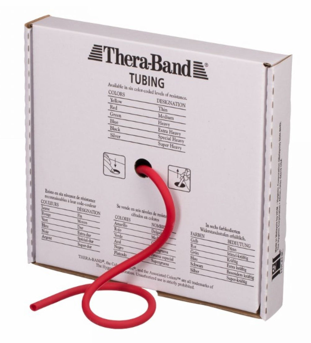 TheraBand® Red Exercise Resistance Tubing - 25 Foot Length, Medium Resistance