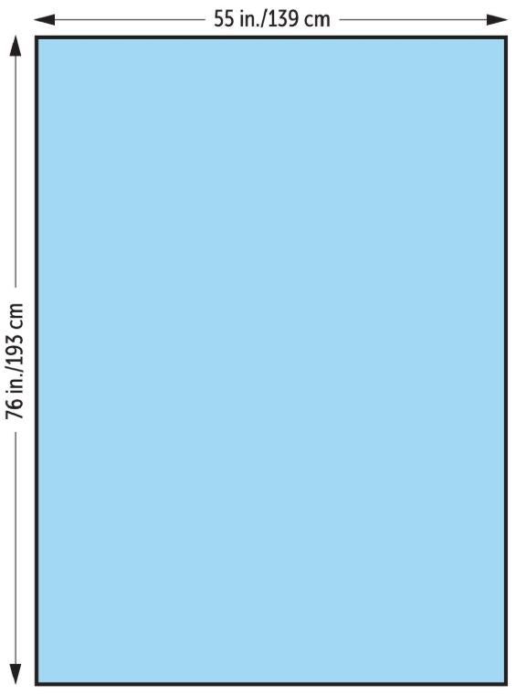 General Purpose Surgical Drape Large 55" x 76" Sterile