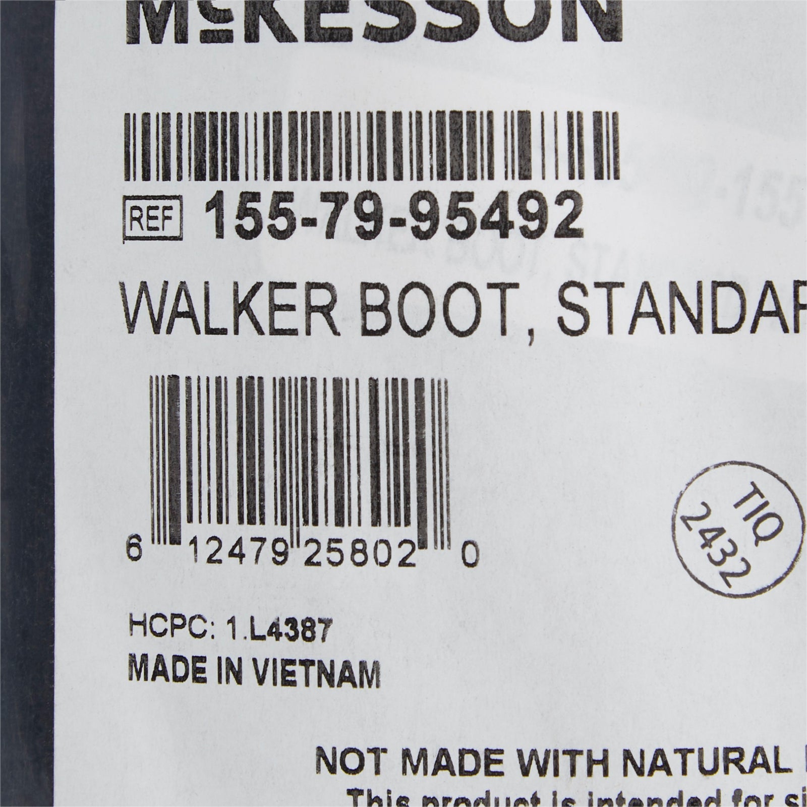 McKesson MedSurg Standard Walker Boot, Non-Air, X-Small