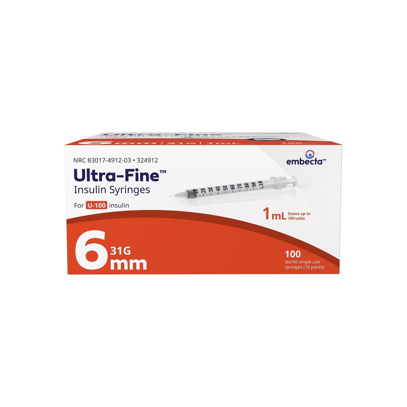 Micro-Fine™ Standard Insulin Syringe with Needle