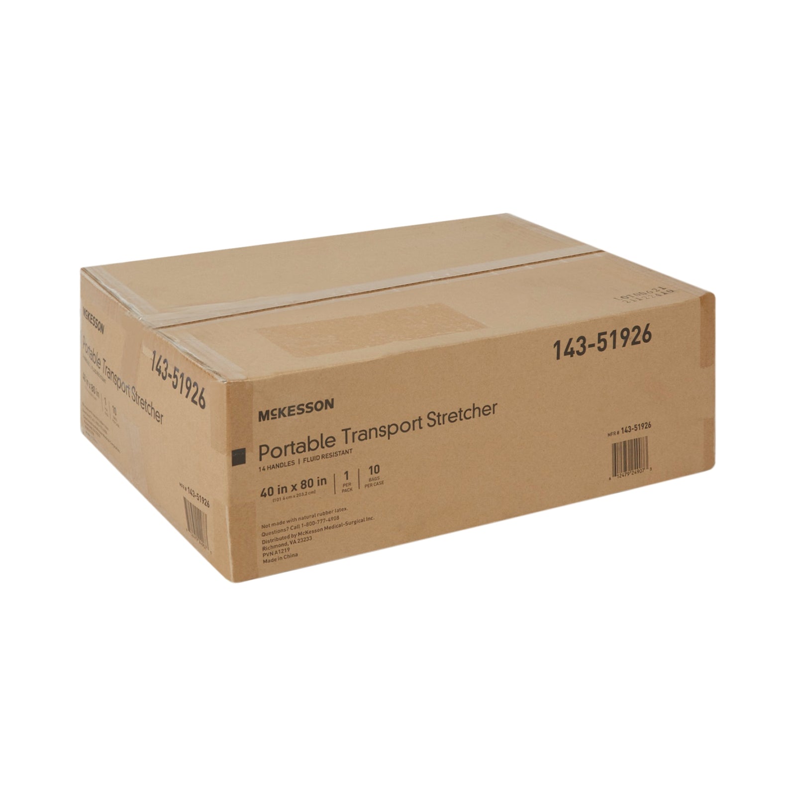 McKesson Transfer Sheet White 40 x 80 Inch with 14 Handles