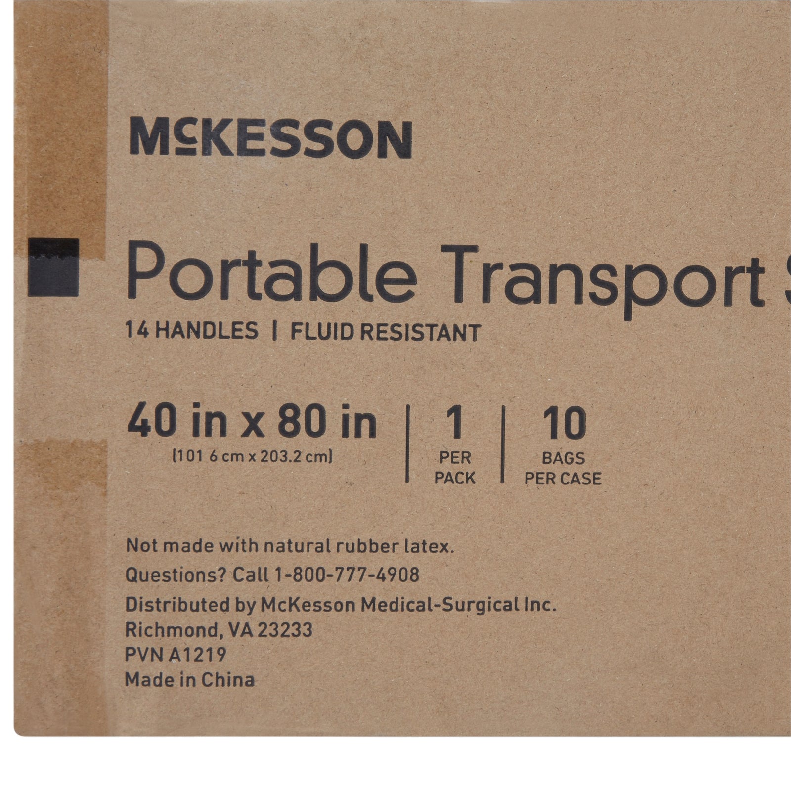McKesson Transfer Sheet White 40 x 80 Inch with 14 Handles