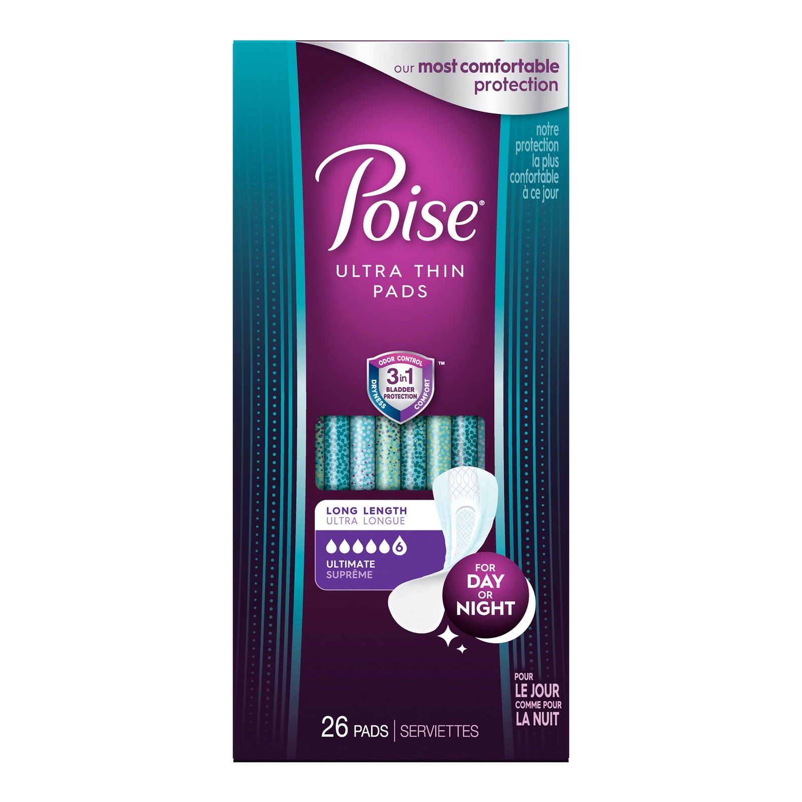 Poise Ultra Thin Ultimate Coverage Long Pads