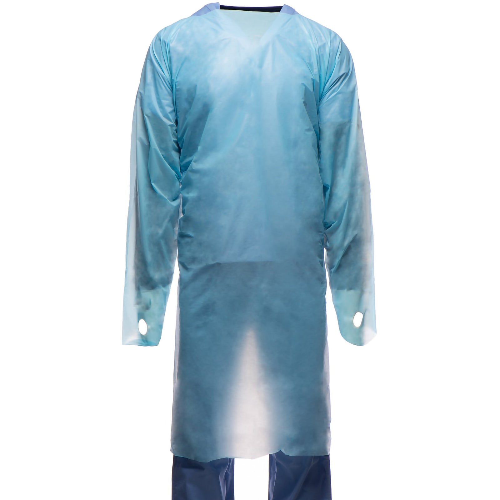 X-Large Blue Protective Procedure Gown - NonSterile Disposable