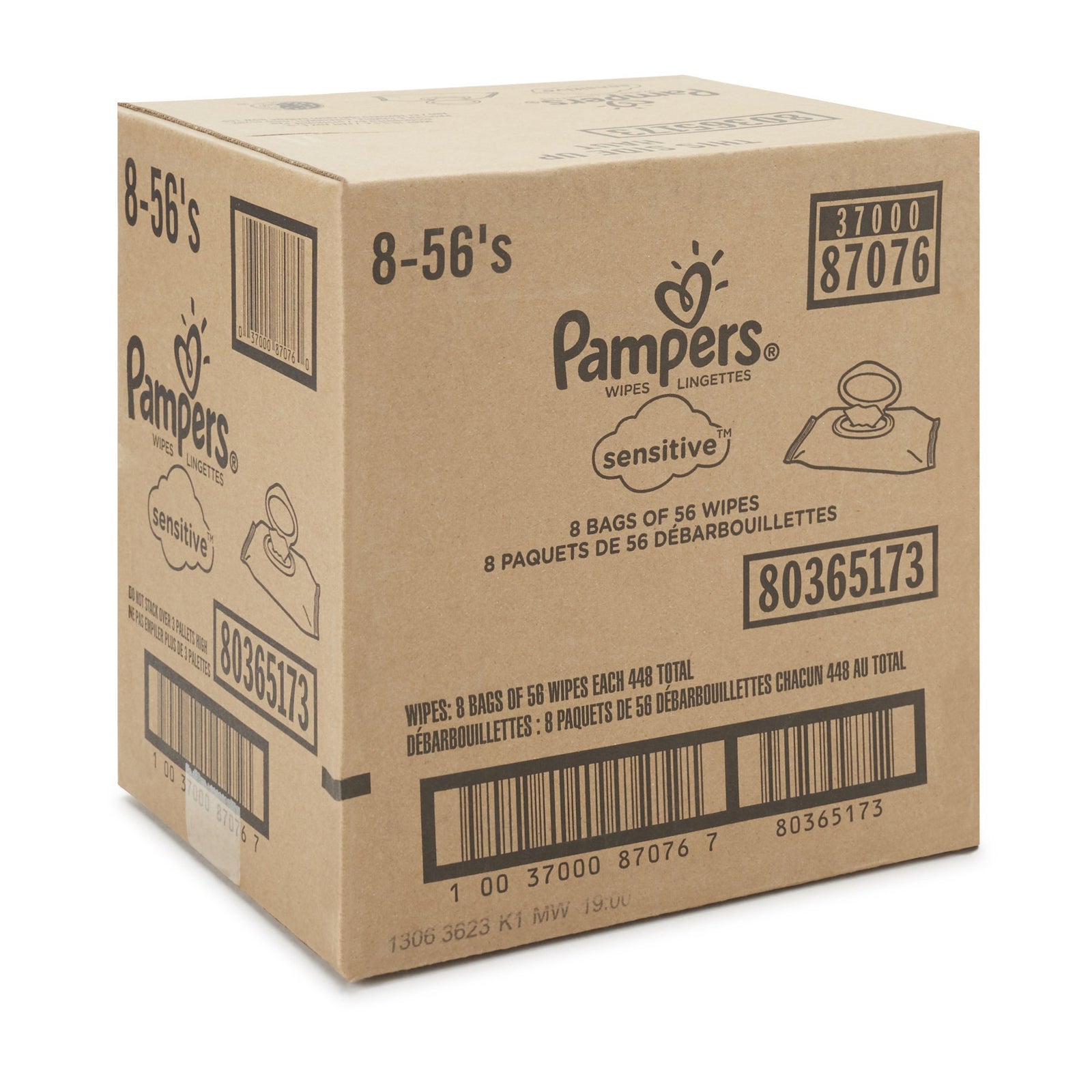Pampers Sensitive Baby Wipes Soft Pack