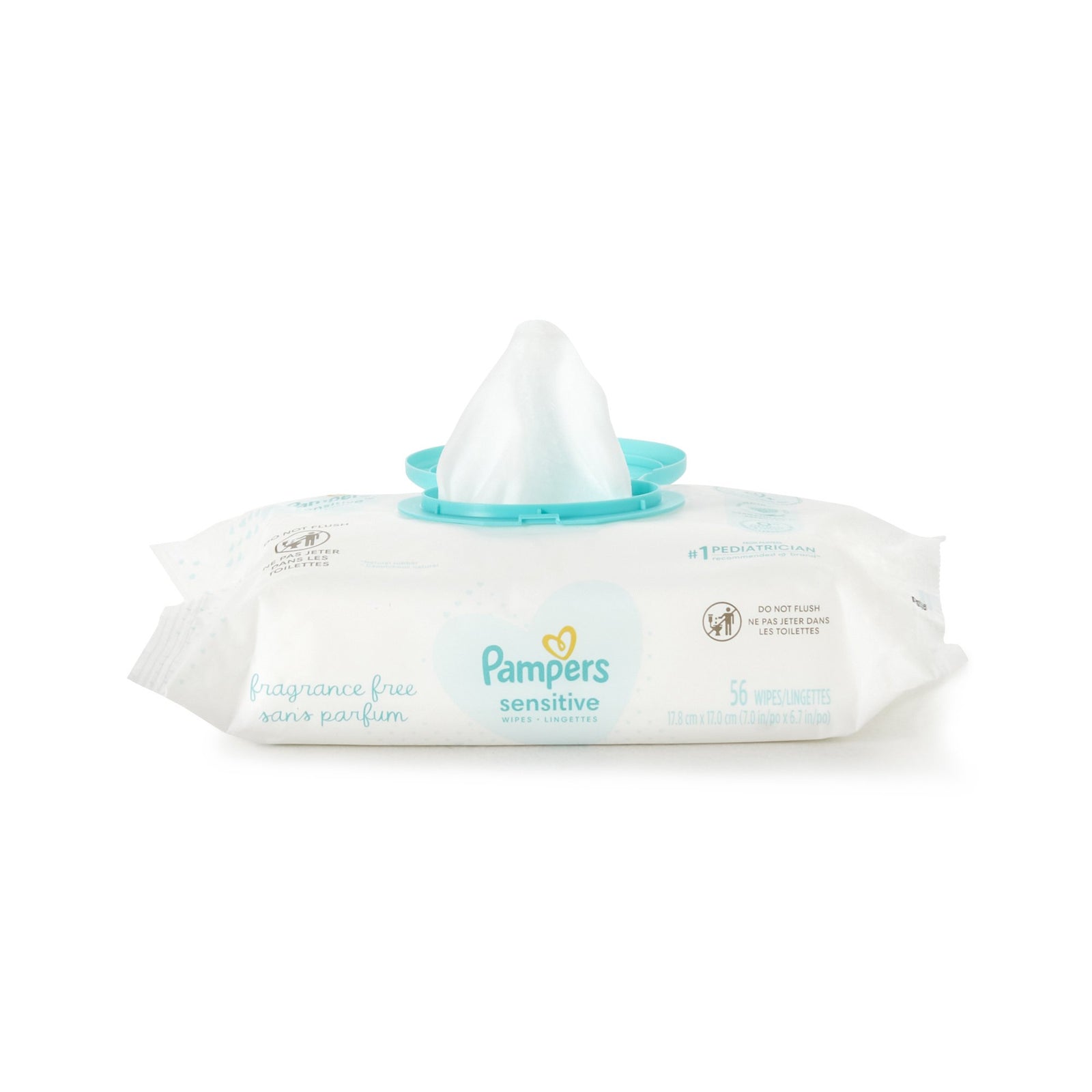 Pampers® Sensitive Baby Wipes Unscented 56 Count (Case of 448)