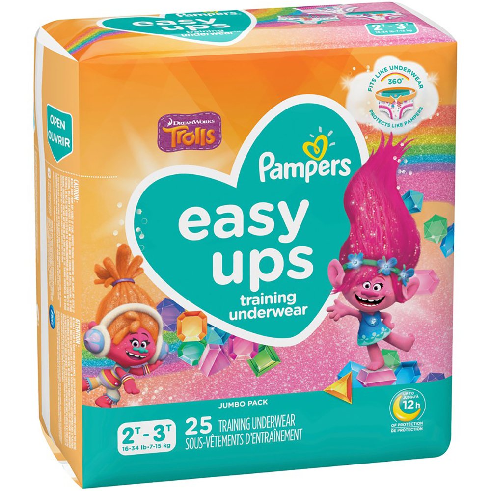 Pampers Easy Ups Toddler Training Pants Size 2T-3T