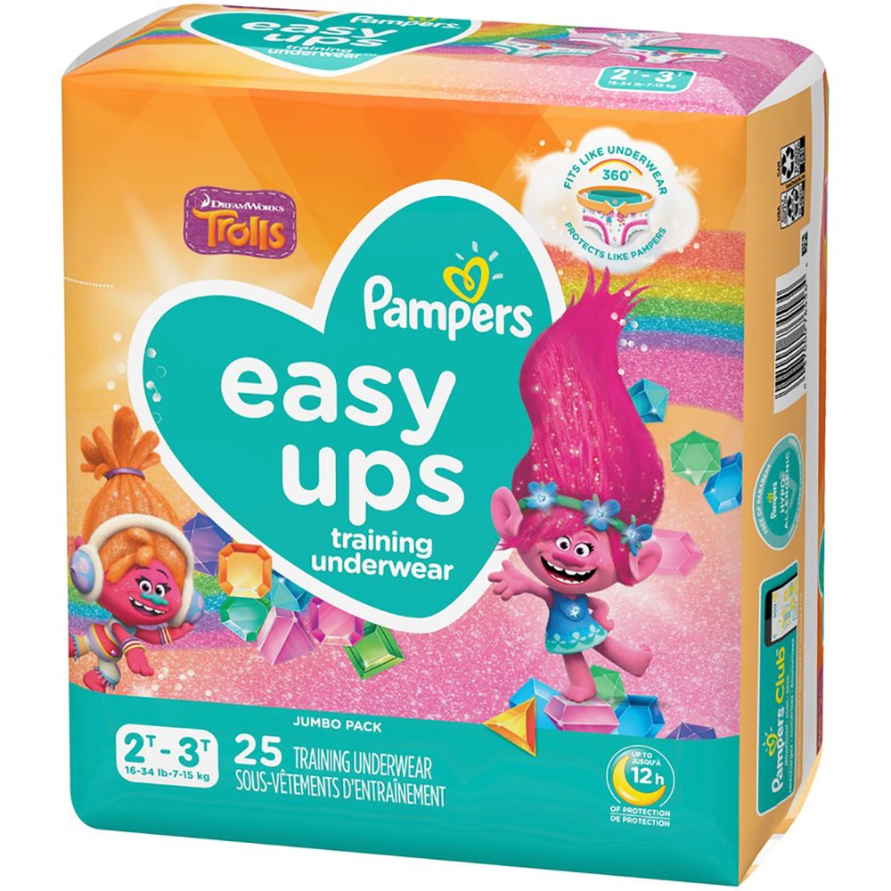 Pampers Easy Ups Toddler Training Pants Size 2T-3T