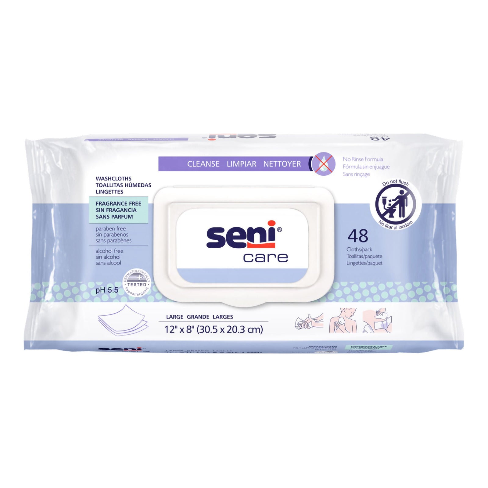 Seni Care Perineal Washcloths 12 x 8 Inch